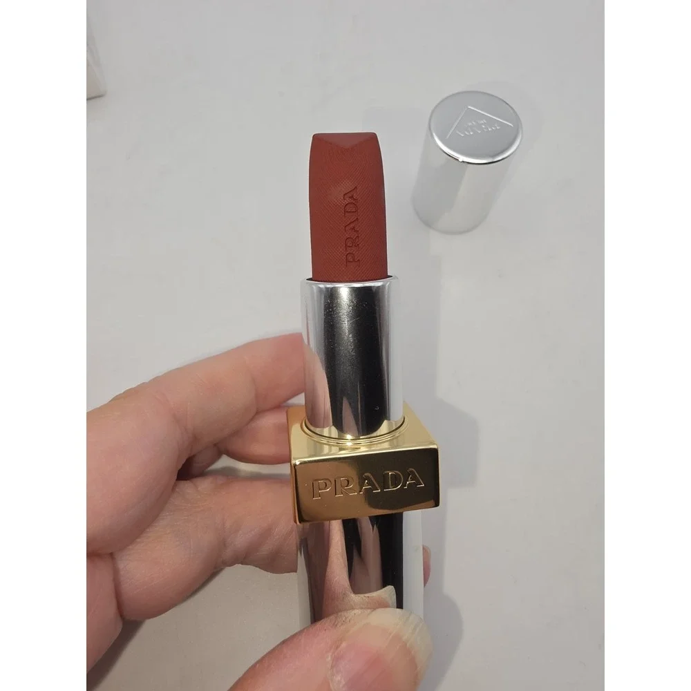 PRADA Monochrome Hyper Matte Lipstick B03 Mahogany Full Size Refillable 3.8g NIB
